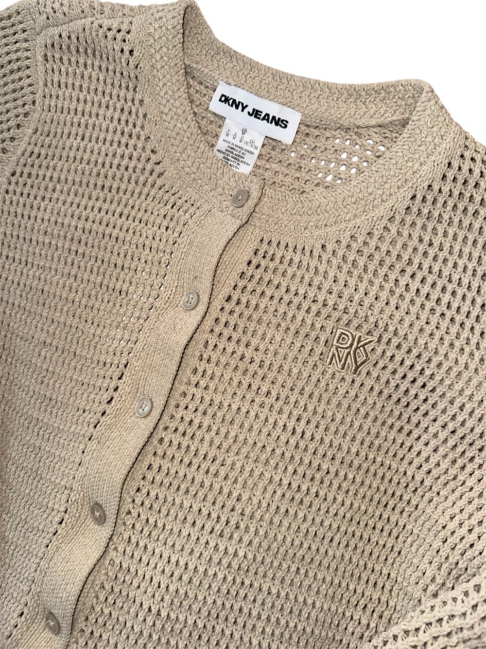 DKNY Jeans Women's Baby Chenille Open-Stitch Long-Sleeve Cardigan
Knit Sweater - Picture 5 of 8